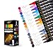 Acrylic Paint Pens for Rocks Painting Ceramic, Wood, Glass Canvas, Water Based. Set of 15 Acrylic Paint Markers by ADIS&GUYS (Medium Tip)