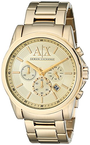 Armani exchange men s ax2099  gold  watch