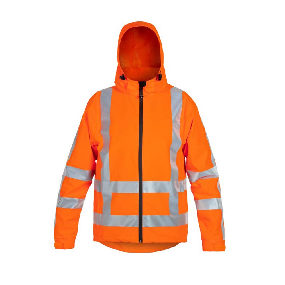 Hydrowear 021000FO-S BOSTON Simply No Sweat Light High-Vis Parka, Hi-Vis Orange, Size S
