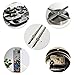 chinatera Modern Mute DIY Large Wall Clock 3D Sticker Home Office Decor Black Gift