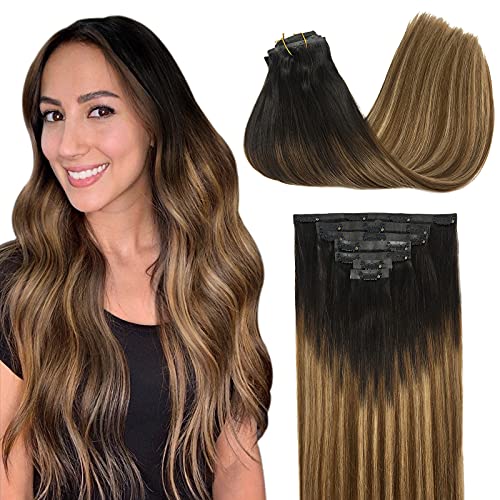 GOO GOO Seamless Clip In Hair Extensions Remy Real