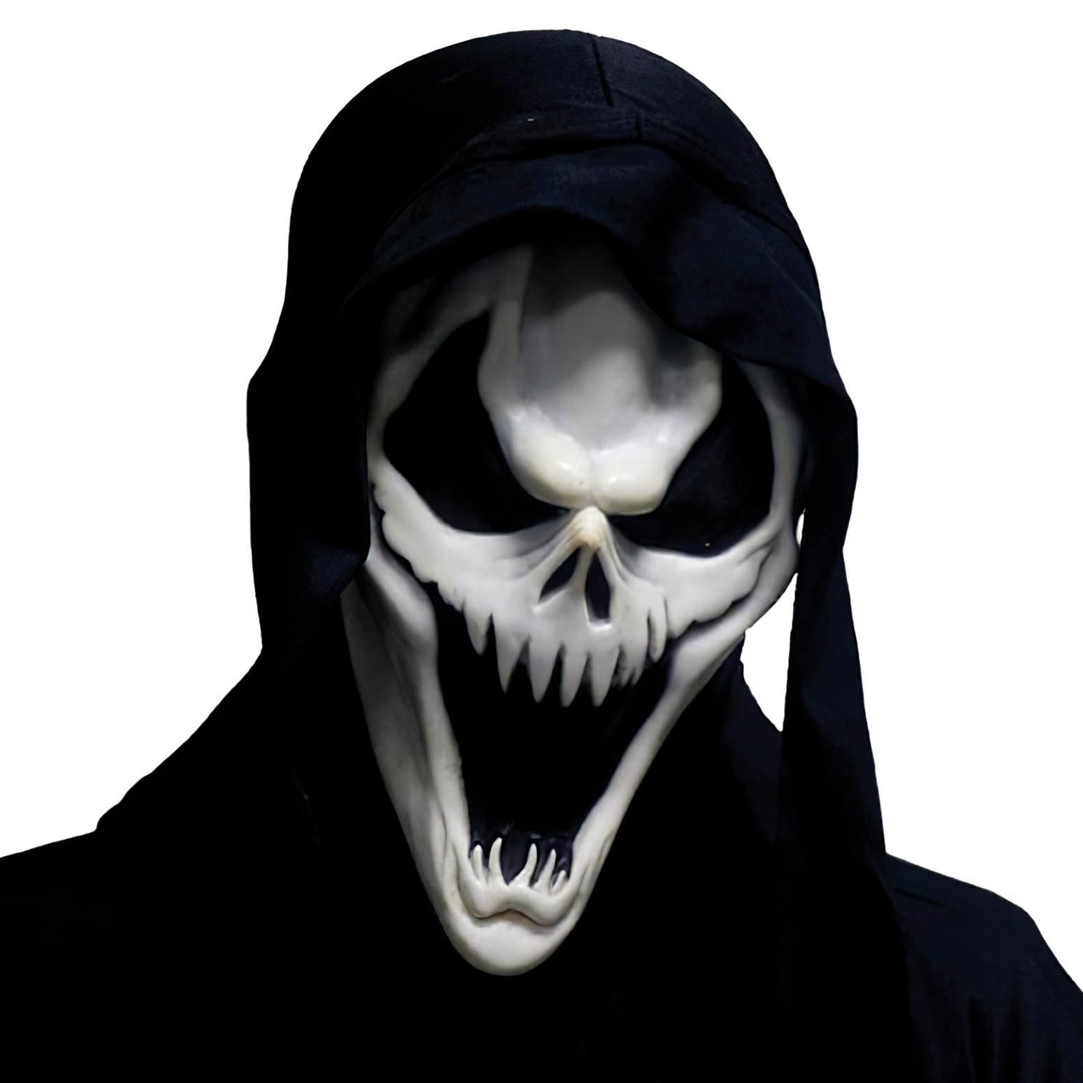 Bouuh® | Serial Killer Mask for Adult | Terrifying Halloween Ghost Costume | Killer Assassin Disguise | Horror Movie Cosplay | 100% Fun | OriginalCup® — image 1
