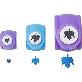 SUPERFINDINGS 3 Sizes Maple Leaf Shape Cutters for Paper Leaf Hole Punch | Random Color, Maple Leaves Punch Cutter, For Scrapbooking Card Making
