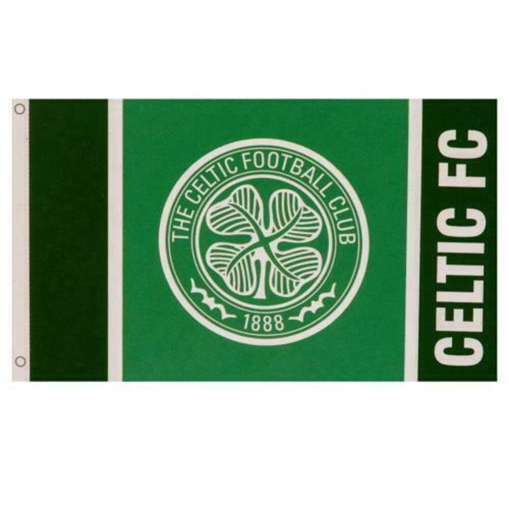Celtic FC Wordmark Crest Flag 5 x 3
