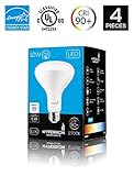 Hyperikon BR30 LED Bulb Dimmable, 12W (75W Equivalent), 2700K (Warm White), Wide Flood Light Bulb, Medium Base (E26), UL & ENERGY STAR - Great for Kitchen, Living Room, Hallways
