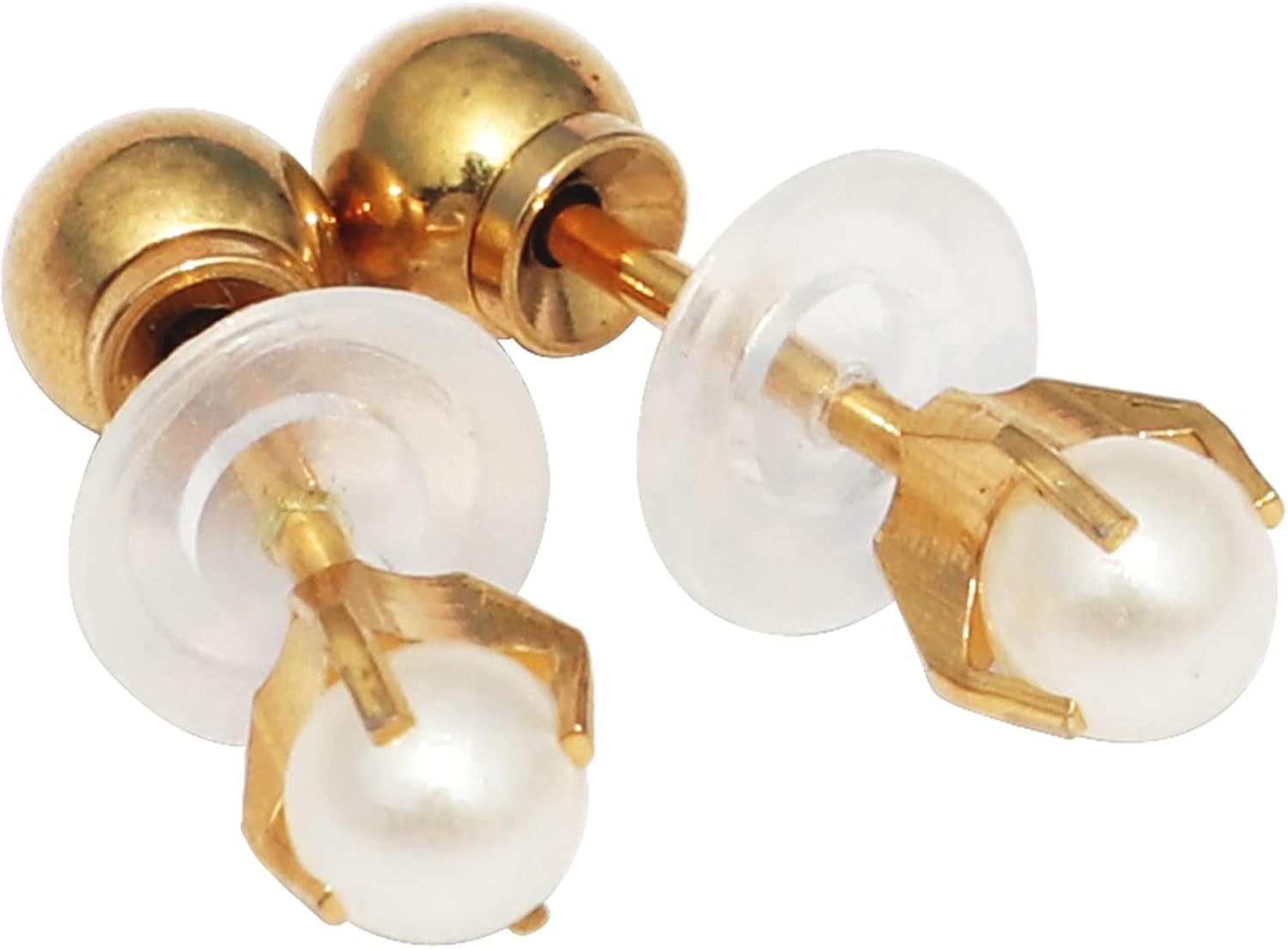 Firstomato 2 PCS Hypoallergenic Stud Earring for Sensitive Ears Sterile Surgical Steel Earrings