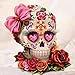 Lavany Flower Skull 5D Diamond Painting Kit, Full Drill DIY 5D Paintings Crystal Rhinestone Embroidery Arts Craft Children,Clearance Cross Stitch Kits (A)