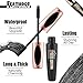 Maksuzee 4D Silk Fiber Lash Mascara, Waterproof, Lengthening, Long-Lasting, Smudge Proof, Black, Volume, Lift, Curl