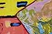 Luxurious 100% Charmeuse Silk World Famous Oil Painting Collection Long Scarf Shawl with Hand Rolled Edge, Wassily Kandinsky's