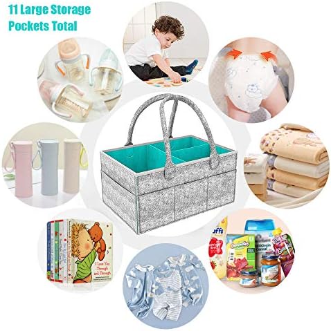 Range Couches Bebe Et Puericulture Distributeurs De Couches Et Range Couches Organisateur De Couche Pliable Panier De Rangement Avec Compartiment Amovible Pour Chambre De Bebe Voyage En Voiture Panier De Rangement Pour Bebe Creche