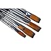 APG 9pcs Flat Pointed Tip Nylon Hair Acrylic Watercolor Brush Artists Paint Brush Set