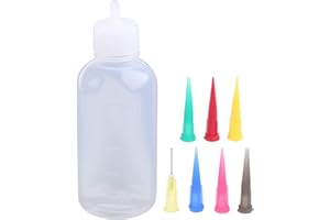 HERAON Dispensing Bottle for Motor Oil Food-Grade Mini-Bottles Cake Decor Super Cost-Effective with 7 Nozzles Tool Bottles fo