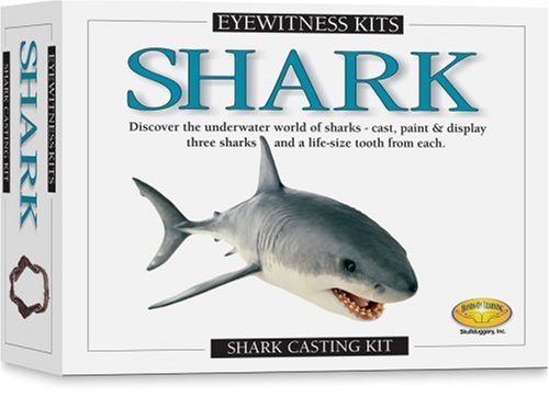 Skullduggery Eyewitness Kits Perfect Cast Sharks Cast, Paint, Display and Learn Craft Kit