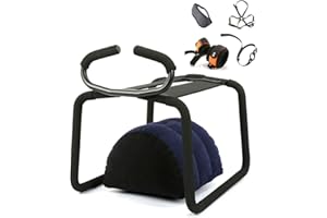Sex Furniture, Sex Chair Positions Bouncing Mount Stools, Weightless Love Position Aids Chair with Handrail Novelty Toy for C