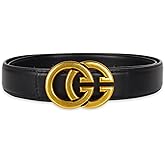 Aurolran Women's Leather Belt with Buckle - Ideal for Dresses, Jeans, and Coats