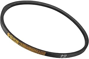 Kozelo A-31 Drive V-Belt - [31-inch Inside Circumference] A-Section Rubber Drive Belt Wrapped for Transmission Use