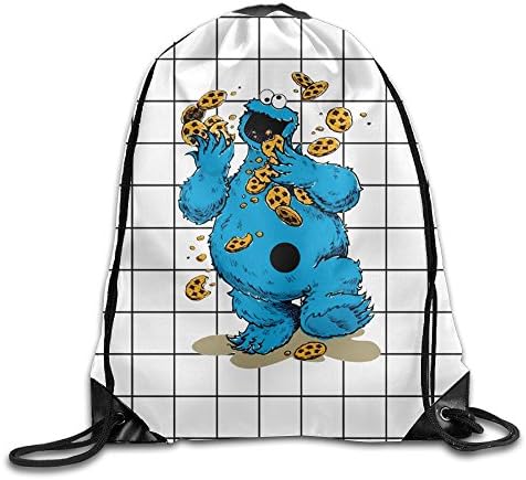 Cookie Monster Belt Backpack,Fashion Trend, Polyester Sports Bag,Net Red Part,Men's Handbag,Ladies,Teenager,Adult,Outdoor Work,Office,Lunch Box