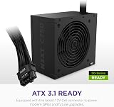 NZXT C750 Bronze ATX 3.1 Power Supply 750W 12V-2x6 120mm FDB Black view 3