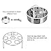 Instant Pot Accessories Steamer Basket with Egg Steamer Rack, Divider, Fits Instant Pot 5,6,8 qt Pressure Cooker, Stainless Steel, 3 Pcs Set