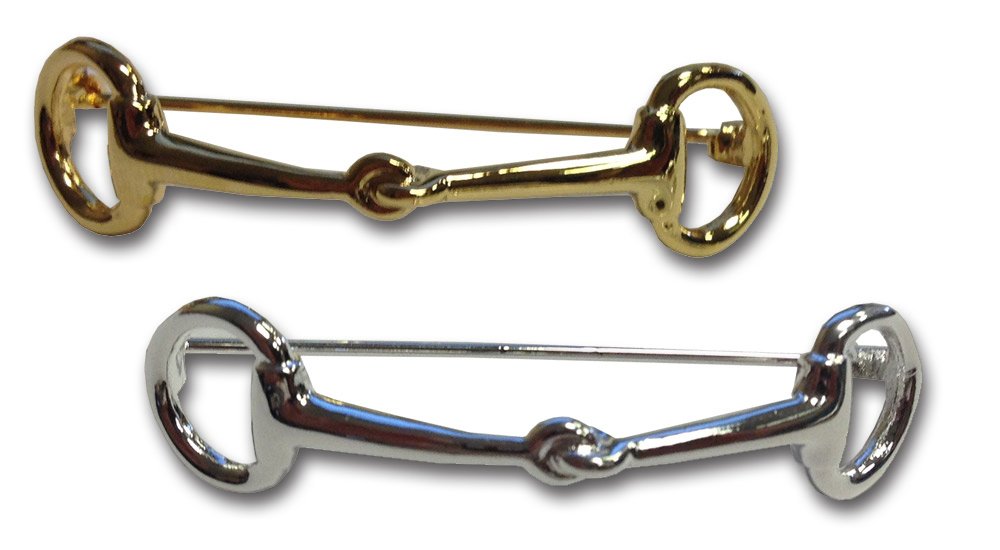Equetech Snaffle Stock Pin - 3 Colours (Gold) — image 1
