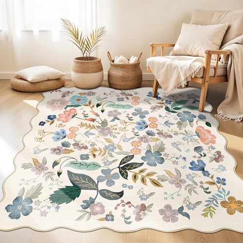 Floral Square Area Rugs