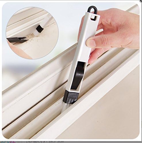Orpio 2 in 1 Multi-function Window Slot Screen Brush with Dustpan Keyboard Drawer Closet Corner Cleaner Dust Brush Cleaning Dust