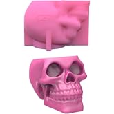 caralin Skull Flowerpot Epoxy Resin Mold Plant Concrete Plaster Silicone Mould