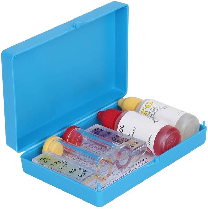Famus PH Chlorine Water Quality Test Kit Swimming Pool Tester Water Testing Box