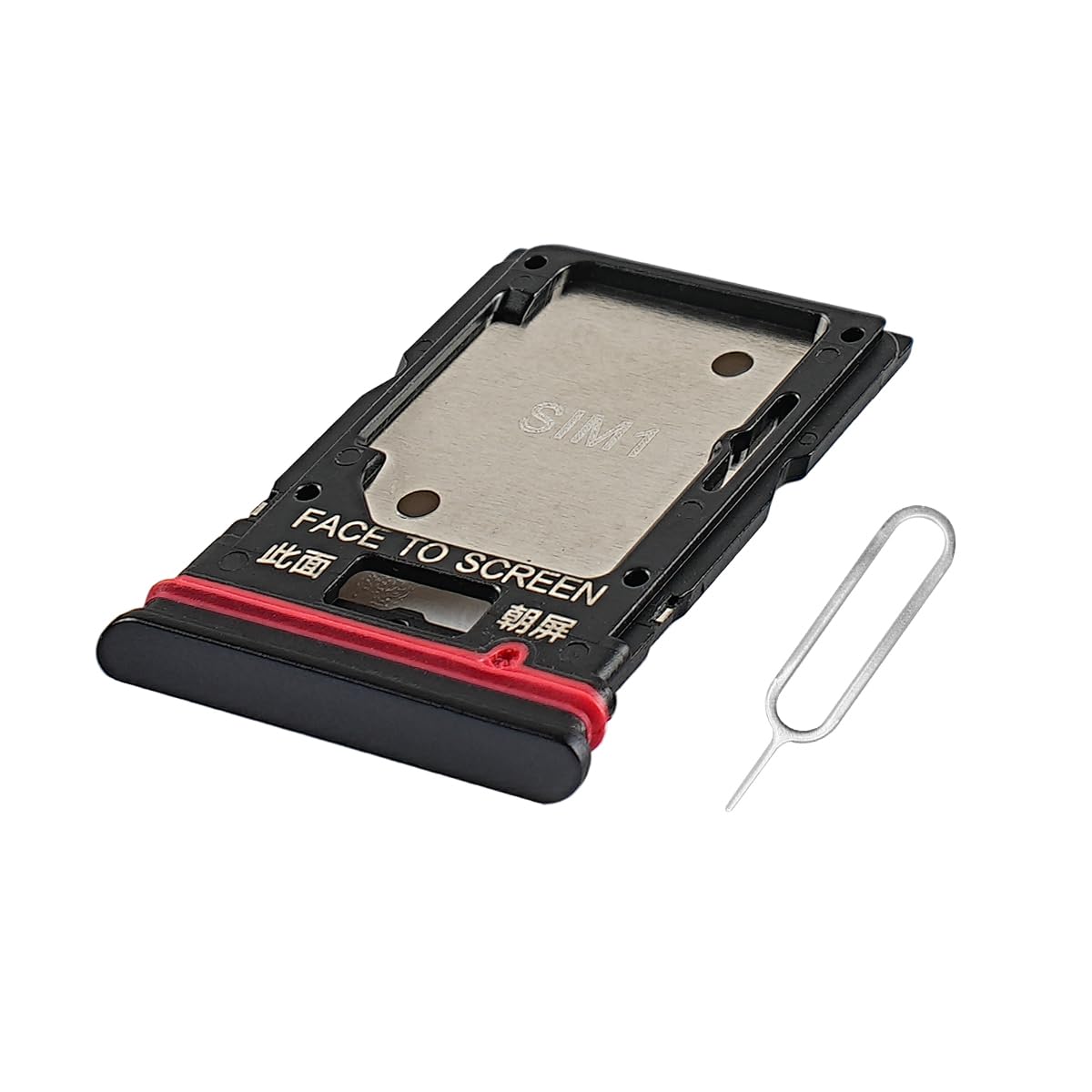 Eonpam Original DUAL SIM Card Slot Tray Holder Replacement for Xiaomi Redmi Note 11 Pro+ Plus 5G Incl Sim Pin(Black)