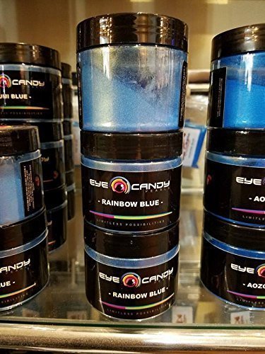Eye Candy Pearls 50gr Rainbow Blue Mica Powder Pigments (Resin, Paint, Epoxy, Soaps, Nail Polish, Liquid Wraps)