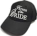 Father of the Bride Wedding Baseball Cap Black Hat with White Embroidery