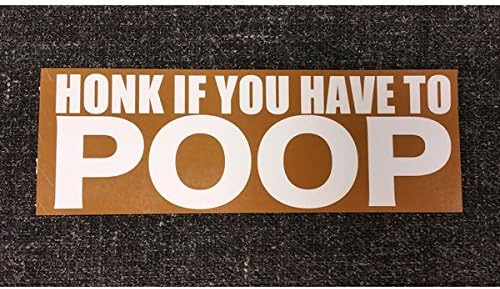 Amazon アメリカの車に貼ってあるバンパーステッカー ウ チが我慢出来ないなら鳴らして アメリカンバンパーステッカー 並行輸入品 ステッカー デカール 車 バイク