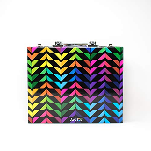 Art 101 Coloring Travel Art Set With 24 Pieces In A Colorful Carrying