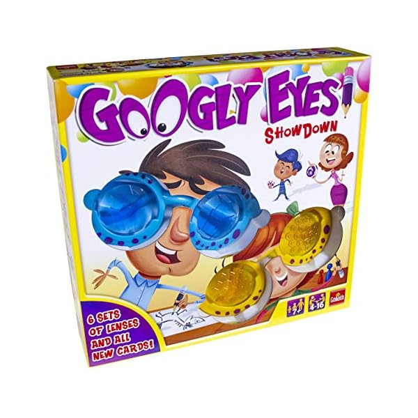 Goliath-Games-Googly-Eyes-Showdown-Vision-Distorting-Drawing-Game-Multicolor Googly Eyes Showdown: The Family Vision Distorting Drawing Game | For 4-16 Players | Ages 7+