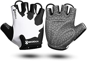 KONVINIT Radsporthandschuhe Halbfinger Atmungsaktiv ,Fingerlos Fahrrad Handschuhe mit Anti Rutsch Griff für...