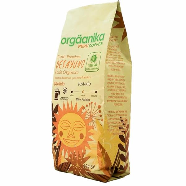 ORGAANIKA ANDES BREAKFAST | GOURMET COFFEE BLEND | COARSE GROUND | MEDIUM ROAST | SPECIALTY ORGANIC | BEST FOR FRENCH PRESS & COLD BREW COFFEE, WELL BALANCED, BULLETPROOF FLAVOR, AROMA AND BODY.