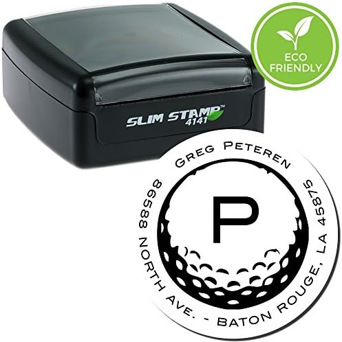 SLIM Slim Golf Ball Address Stamp