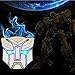 HengJia Auto Parts Car Solar energy LED Transformers Metal 3D Emblem, led Styling Warning Lamp-Optimus prime                                                           