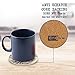 ENKORE Ceramic Coasters Twin Pack - Set of 4 Absorbent Stone Cup Mats With Cork Backing Protect Table From Water Mark,Bonus 2 Car Cup Holder Coaster Keep Your Vehicle Free From Drinks Sweat & Spillage