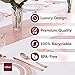 Plastic Silverware Thanksgiving Disposable Plate Set - 25 Guests - Includes Rose Gold Dinner and Appetizer Dessert Plates, Forks, Knives Spoons - 125 Pcs Total