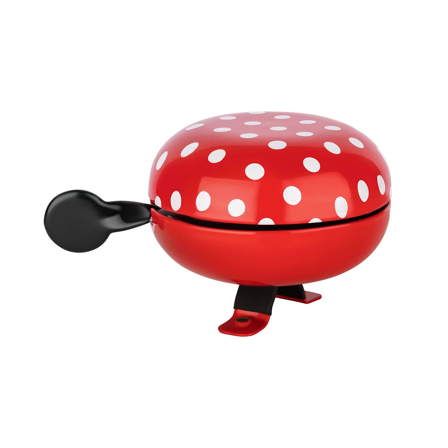URBAN ZWEIRAD bicycle bell - BIG MAMA bike bell (large), bell for roadster or ladies’ bicycles (red with Polka Dots)