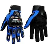 Pro-Biker Bicycle Motorcycle Motorbike Powersports Racing Gloves (XL, Blue)