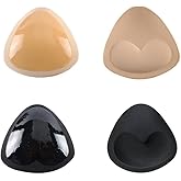 2 Pairs Bra Pads Inserts Sticky Bra Push Up Silicone Adhesive Breast Lift Waterproof Padding for Women Sports Swimsuits Bikini Dress