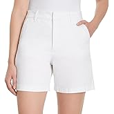 Gloria Vanderbilt Women High Rise Cotton Chino Shorts