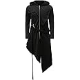 Crubelon Men's Steampunk Vintage Tailcoat Jacket Gothic Victorian Frock Uniform Halloween Costume