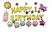 Fecedy Cute Gold Alphabet Letters foil Balloons Happy Birthday Party Decoration Supplies