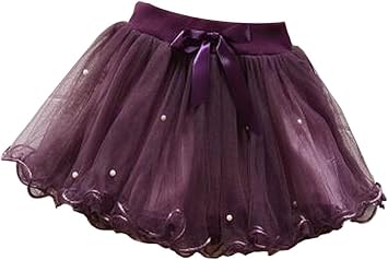 Amazon Co Jp 紫の ガールズツツスカートチュールプリンセススカート子供ドレスアップふわふわスカート スポーツ アウトドア