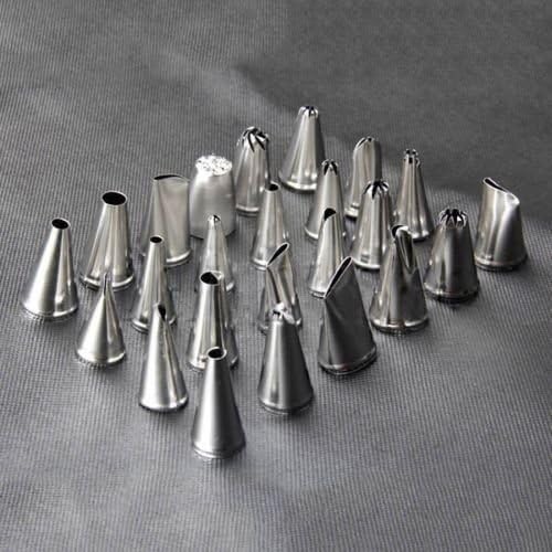 24pcs Icing Piping Nozzles Pastry Tips Cake Cupcake Decorating DIY Tool Box Set