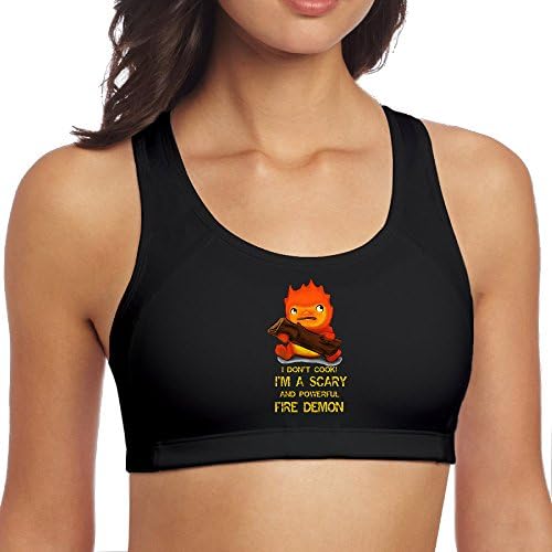 KathyB Studio Ghibli Howl's Moving Castle Calcifer Yoga Vest M Black