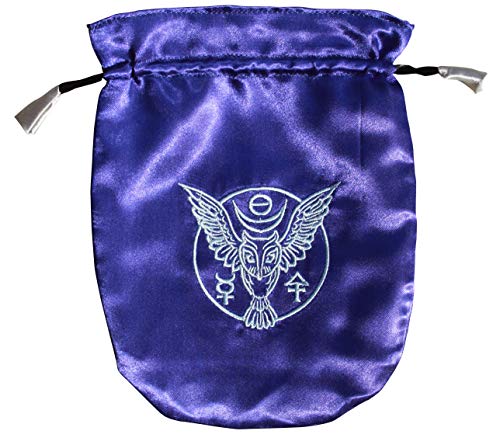 Blue Satin Owl Tarot/Rune Bag